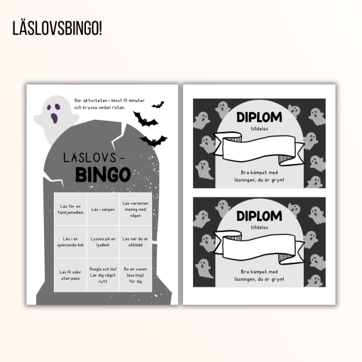Bingo - läslov/höstlov