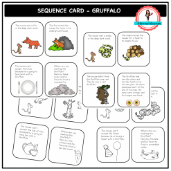 Sequence cards / tell your own story - The Gruffalo
