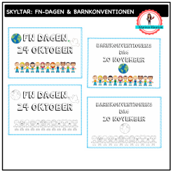FN och barnkonventionen - skylt