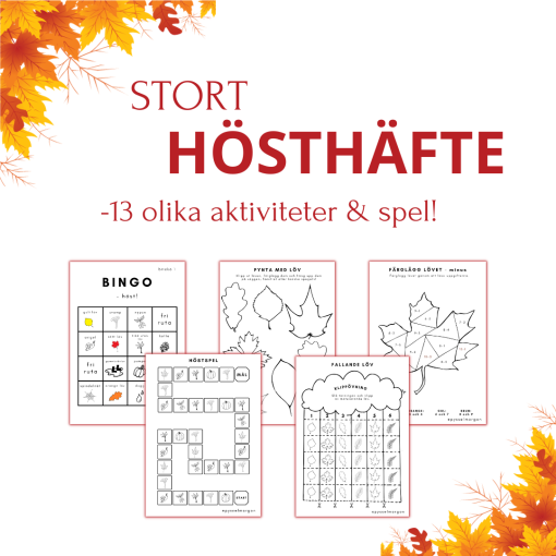 Stort hösthäfte - pyssel och spel