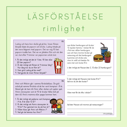 Läsförståelse rimlighet