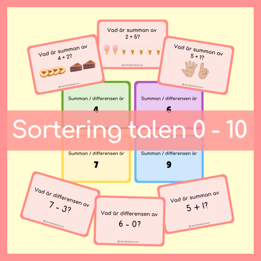 Talen 0-10 - Sortera