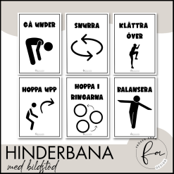 Hinderbana med bildstöd