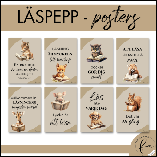 Läspepp - Posters