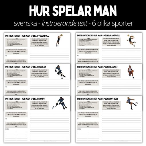 Instruerande text - hur man spelar man