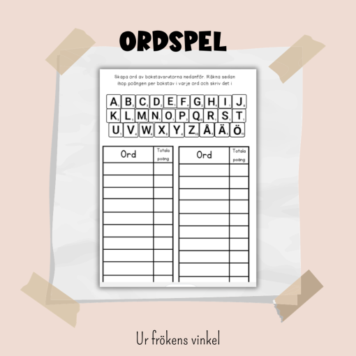 Ordspel - Scrabble