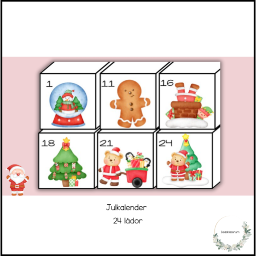 Julkalender - 24 lådor