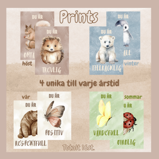 Prints/affischer till varje årstid