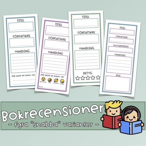 Bokrecension – fyra snabba varianter!
