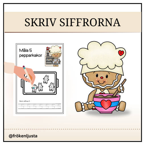 Skriv siffrorna 1 - 10