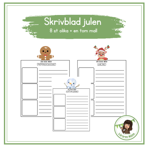 Skrivblad julen
