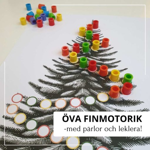 Öva finmotorik - jultema