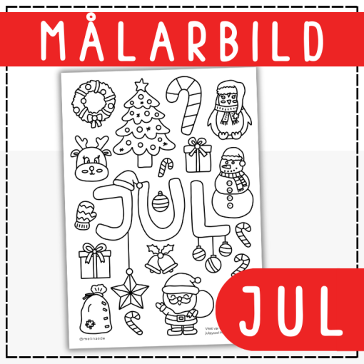 Målarbild jul