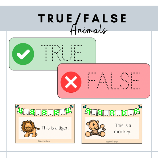 True/False - animals