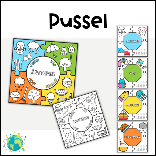 Pussel - Årstider och månader