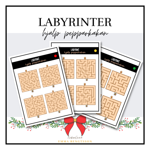 Labyrinter - hjälp pepparkakan