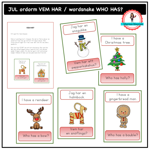 Ordorm - Vem har? - Julen + Christmas