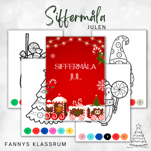 Siffermåla julen