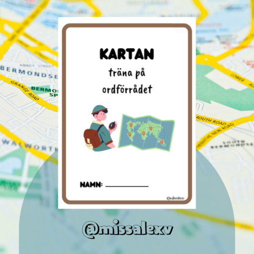 Kartan: träna på ordförrådet