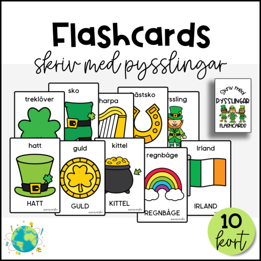 Flashcards - Skriv med pysslingar