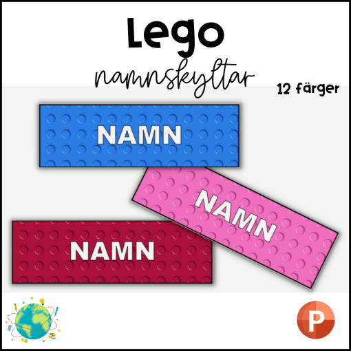 Lego - Namnskyltar