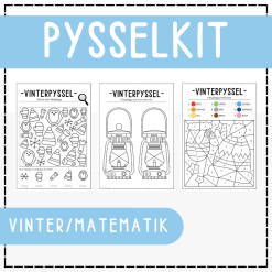 Pysselkit vinter matematik