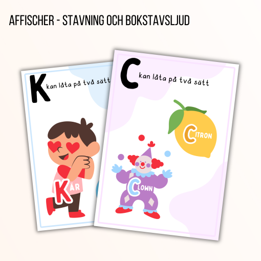 Affischer stavning