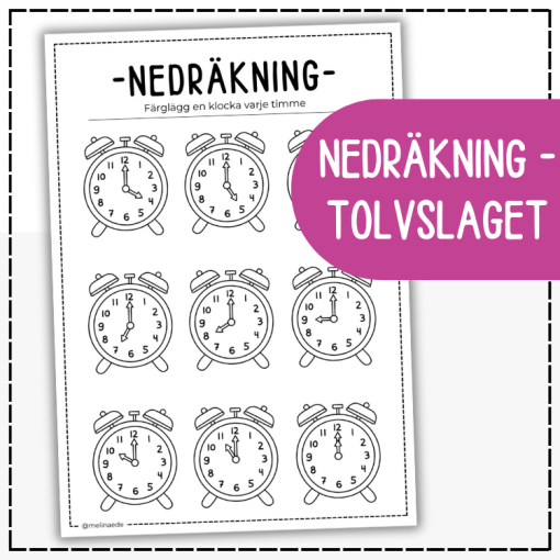 Färglägg – nedräkning till tolvslaget