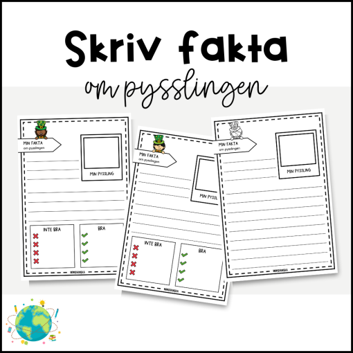 Skriv fakta om pysslingen