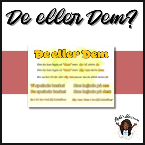 De eller Dem?