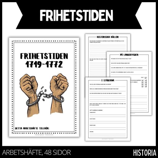 Frihetstiden - arbetshäfte - 48 sidor