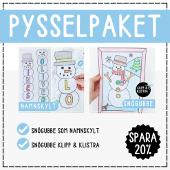 Pysselpaket snögubbe