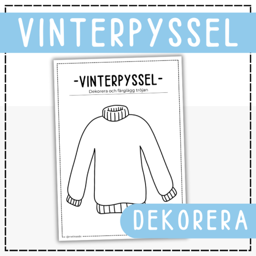 Vinterpyssel - Dekorera en tröja