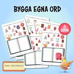 Bygga egna ord - enkel skrivträning!