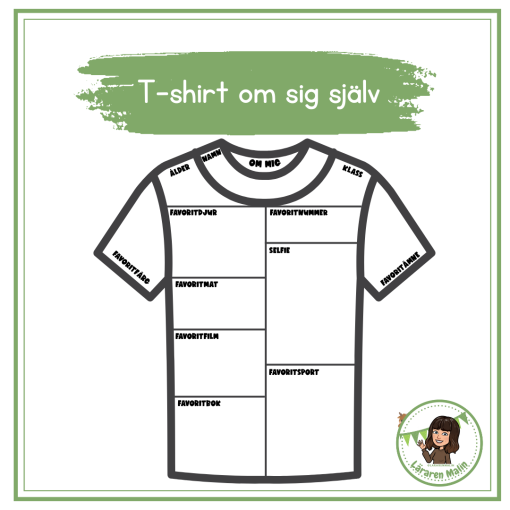 Bilduppgift - t-shirt om mig själv