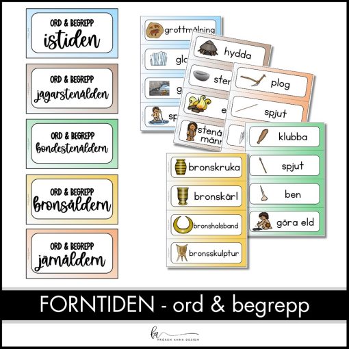 Bildstöd Forntiden – ord & begrepp (alla epoker)