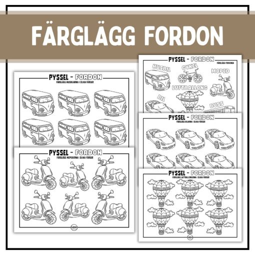 Färglägg - fordon