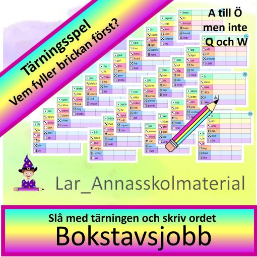 Bokstavsjobb Tärningsspel