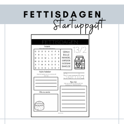 Startuppgift - fettisdagen