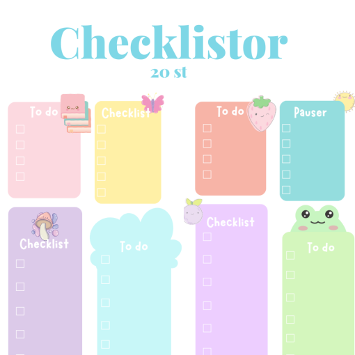 Checklistor (20st)