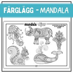 Färglägg - mandala