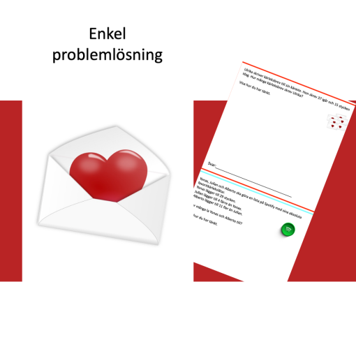 Problemlösning - Alla hjärtans dag (enklare)