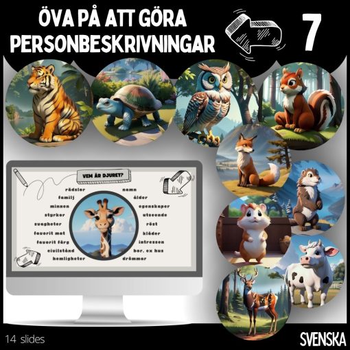 Öva på att göra personbeskrivningar – 14 slides - 7