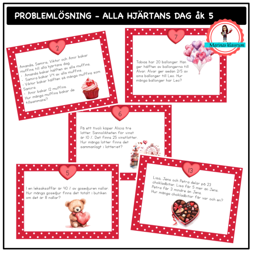 Problemlösning - Alla hjärtans dag åk 5