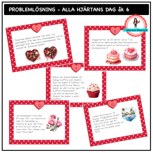 Problemlösning - Alla hjärtans dag åk 6