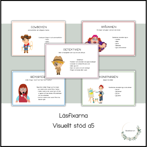 Läsfixarna - visuellt stöd a5