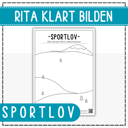 Sportlov- rita klart bilden