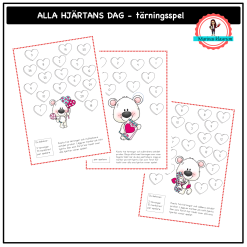 Spela med tärning - Alla hjärtans dag