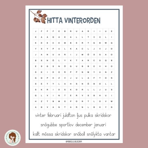 Ordgömmor - årstiderna