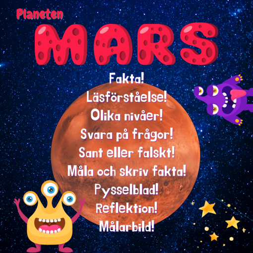 Planeten Mars - Olika nivåer